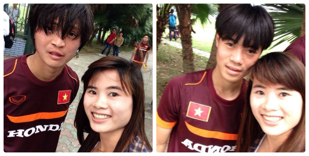 Nu tuyen thu den dong vien Tuan Anh, Van Toan tap luyen hinh anh