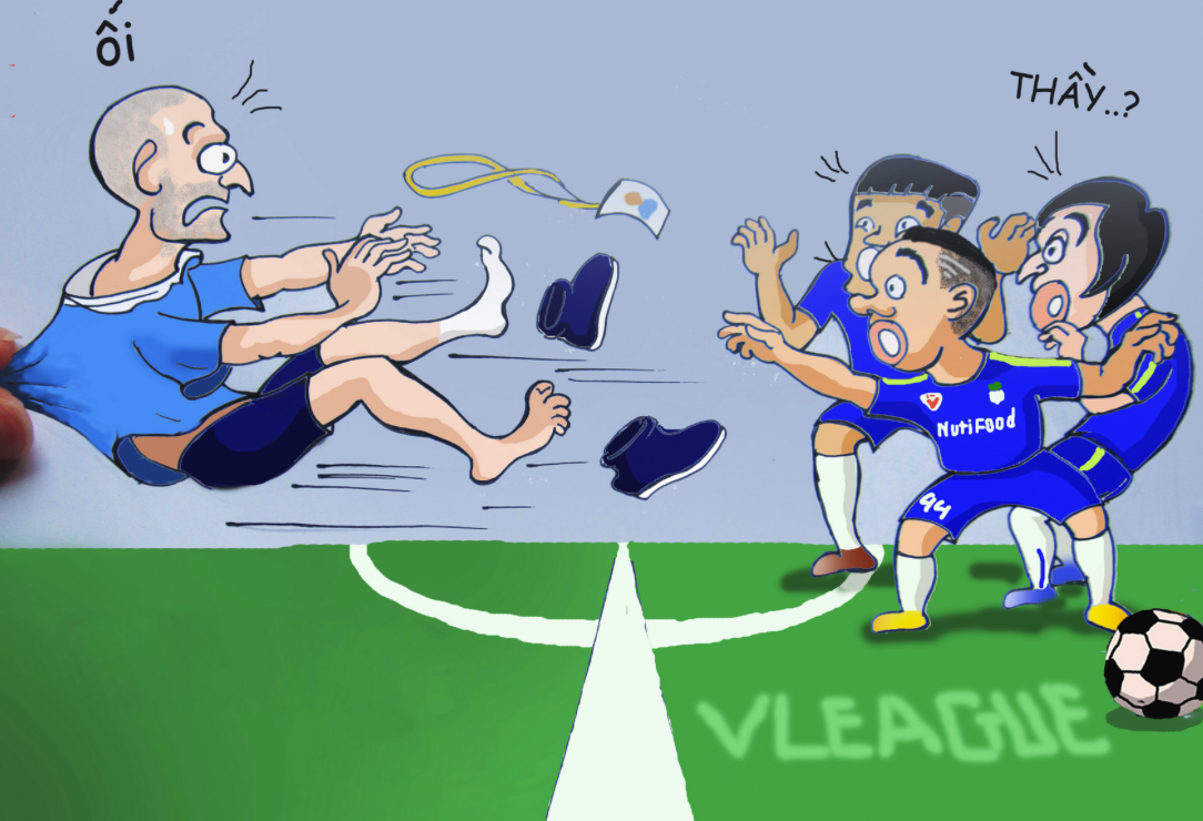 Hi hoa: Bau Duc nhac bong thay Giom ve go dau tre hinh anh