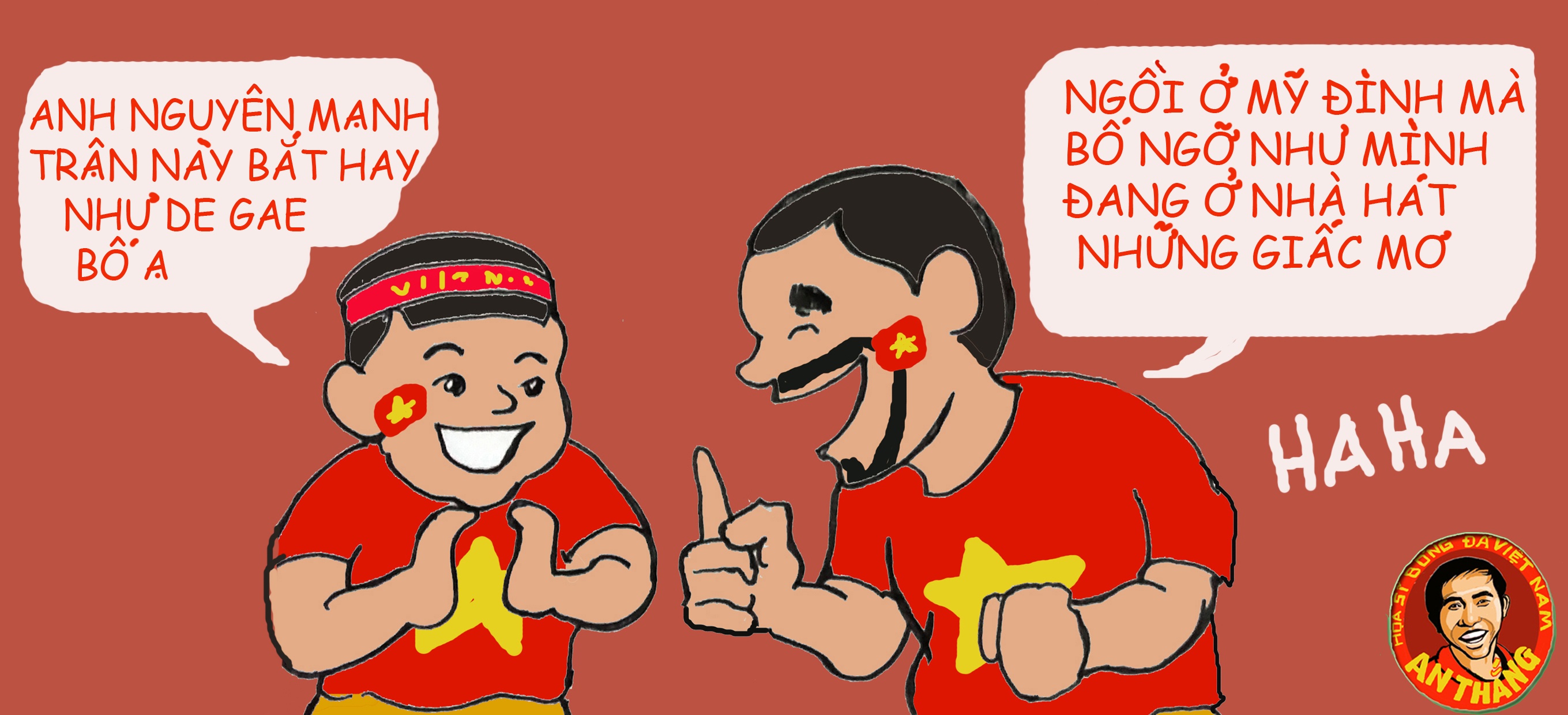 Những pha cản phá vượt qua tầm châu lục của Nguyên Mạnh , khiến NHM không khỏi xuýt xoa.