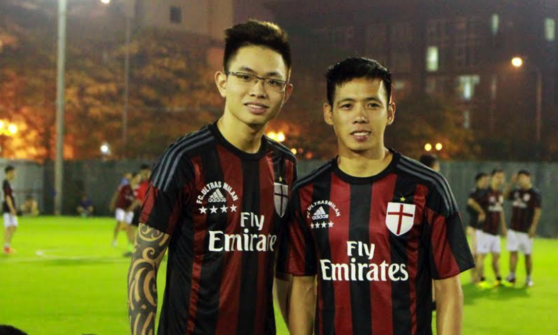 Van Quyet cung ca si Dang Quang da giao huu voi BLV the thao hinh anh