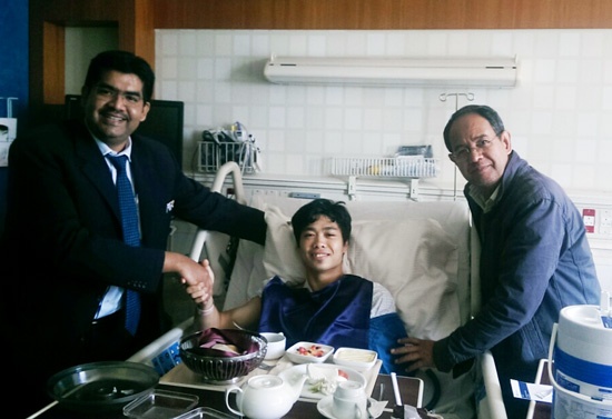 Cong Phuong don sinh nhat dac biet tren giuong benh hinh anh