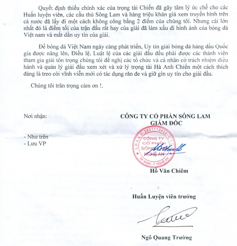 Treo coi vinh vien trong tai V.League anh 1