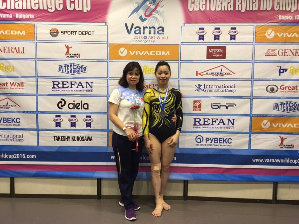 Hà Thanh giành huy chương bạc thể dục dụng cụ, thể dục dụng cụ, ảnh 1 Ha Thanh gianh huy chuong bac the duc dung cu, the duc dung cu, anh 1