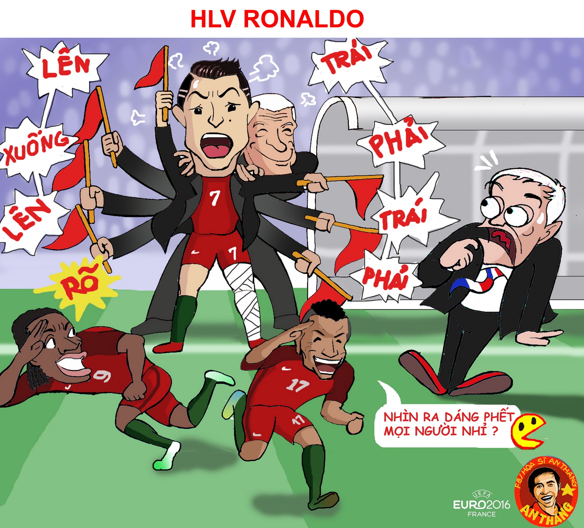 Hi hoa Ronaldo vo dich Euro anh 12