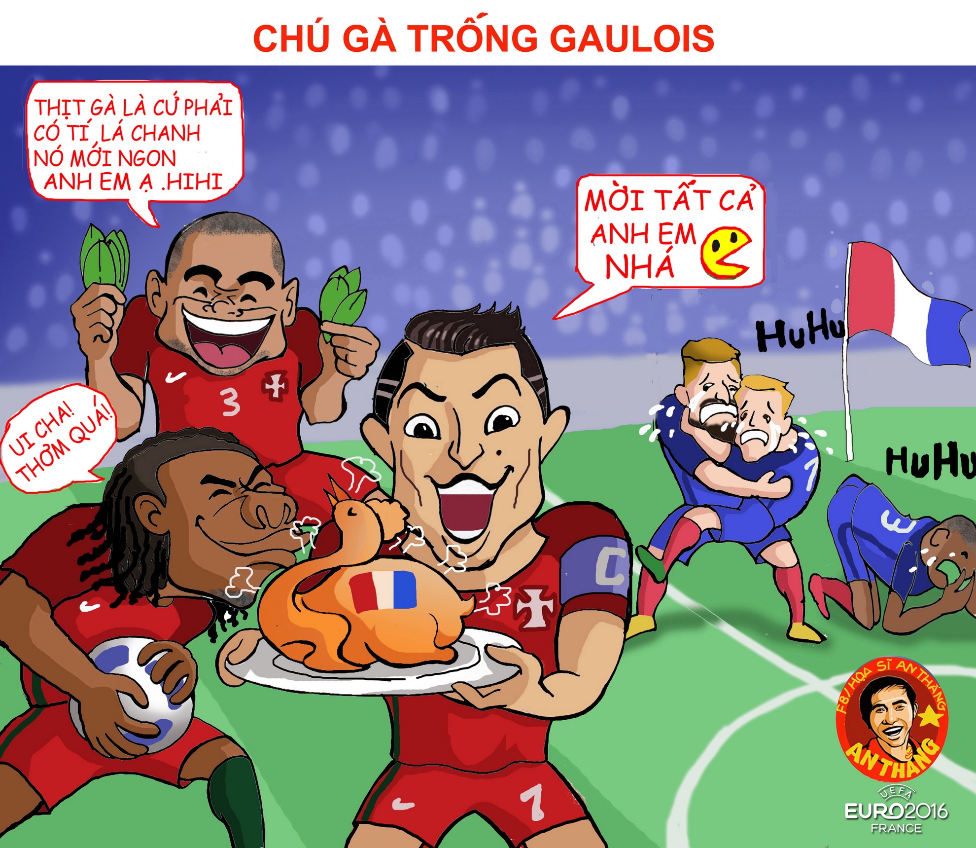 Hi hoa Ronaldo vo dich Euro anh 13