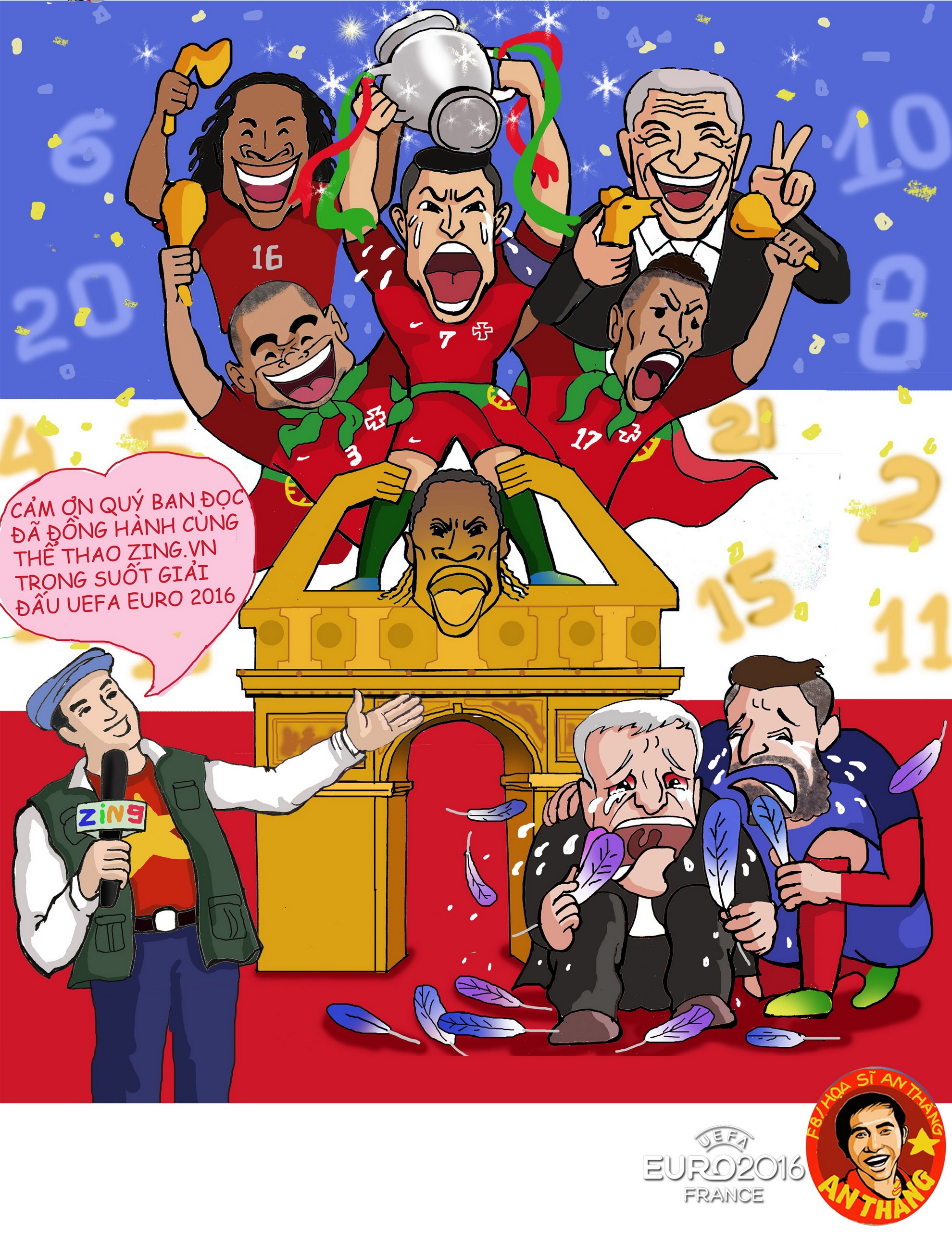 Hi hoa Ronaldo vo dich Euro anh 15