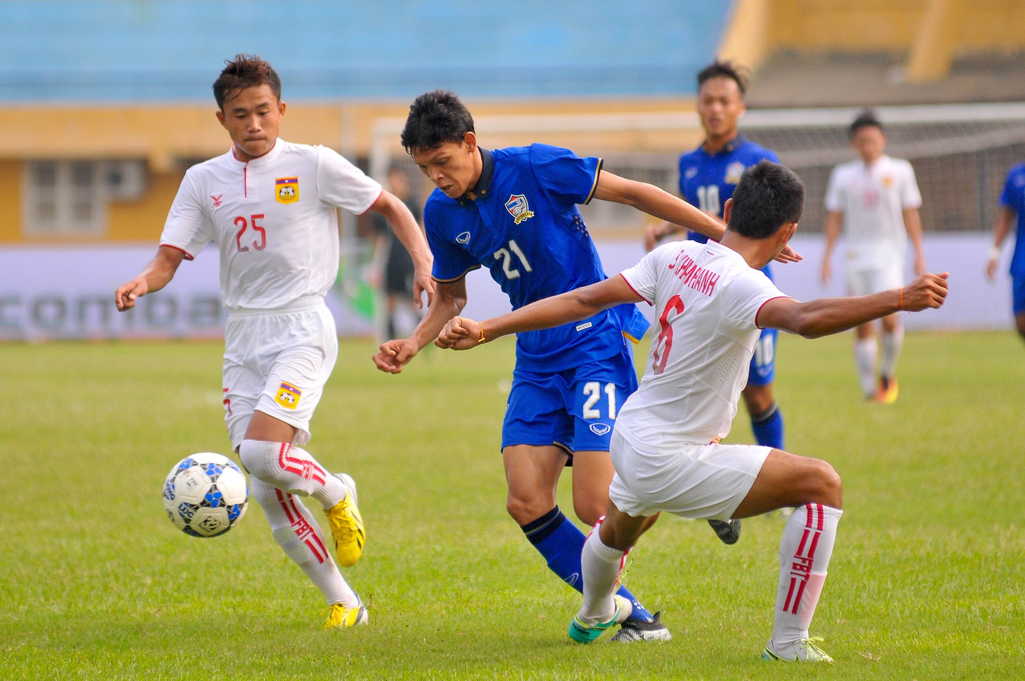 U19 Thai Lan thang vat va U19 Lao anh 1