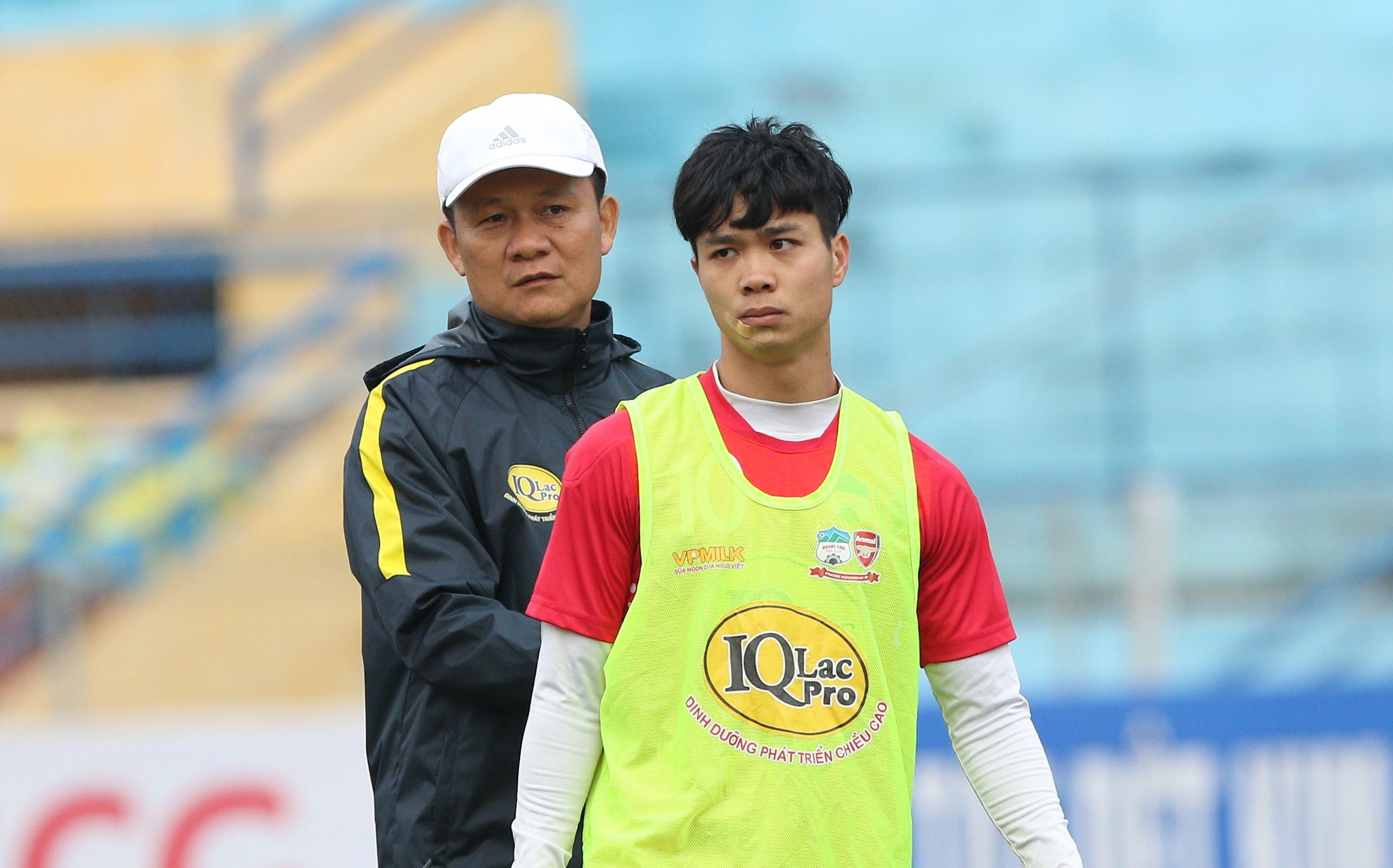 Cong Phuong va HAGL tap truoc tran Ha Noi anh 1