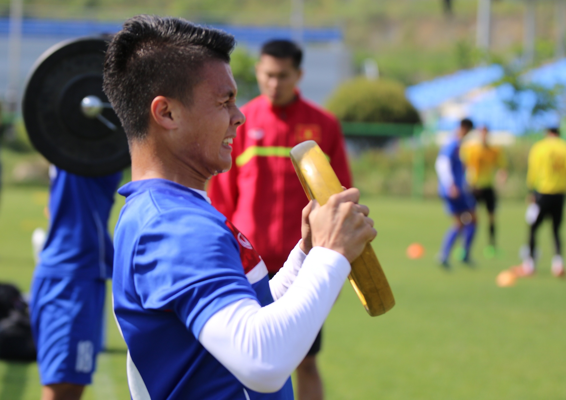 U20 Viet Nam bo hoi tai voi bai tap nhoi the luc o Han Quoc hinh anh