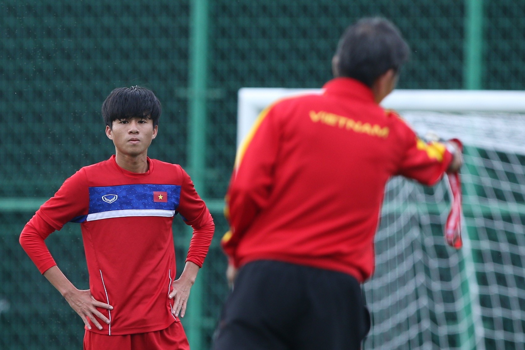 HLV Hoang Anh Tuan tin dung Thanh Hau o tran gap U20 Phap hinh anh