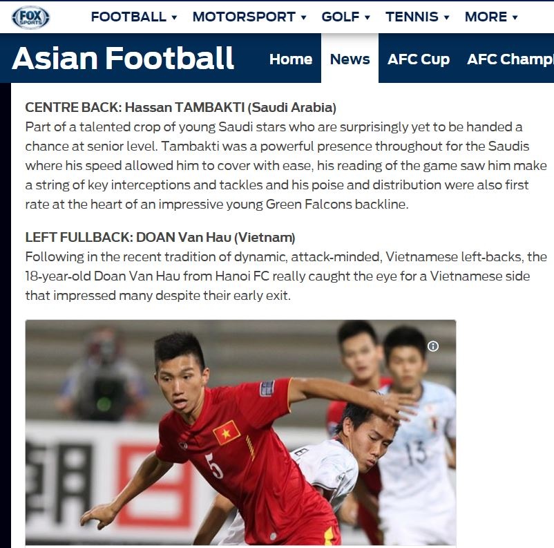 Doan Van Hau hay nhat chau A, anh 1