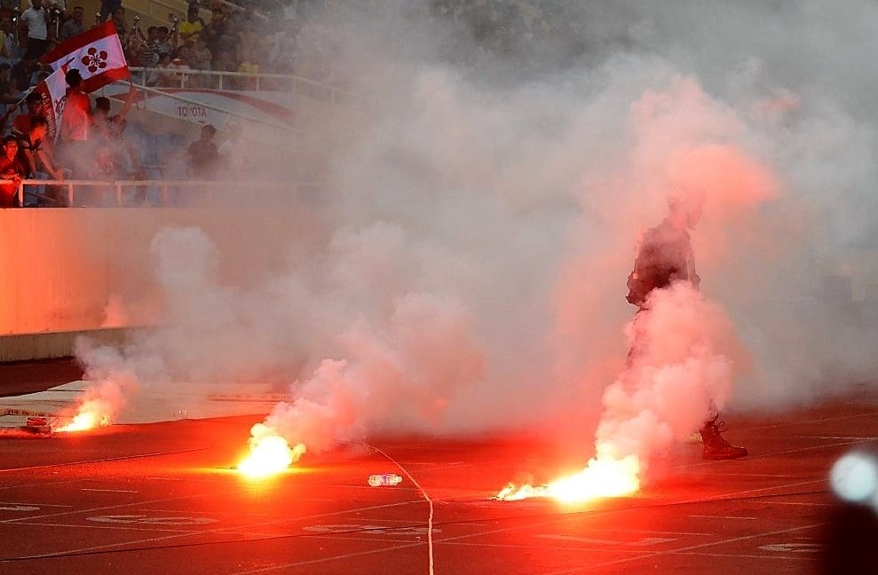 CDV Hai Phong nem phao sang khien san My Dinh 'that thu' hinh anh