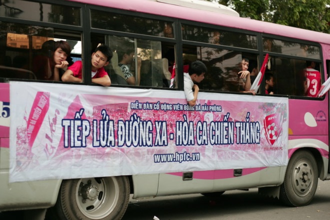 Thach thuc an phat, CDV Hai Phong vuot gan 2.000 km den Can Tho hinh anh