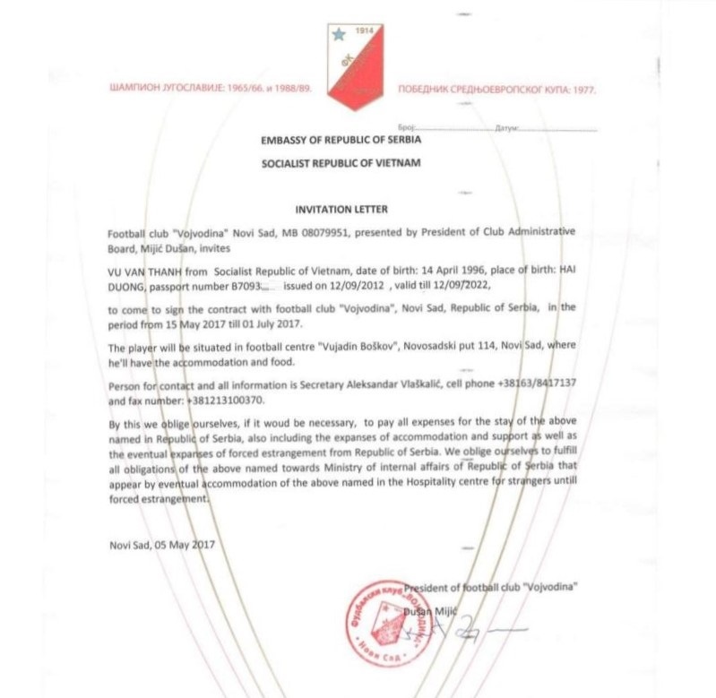 Van Thanh khong sang chau Au thi dau anh 1