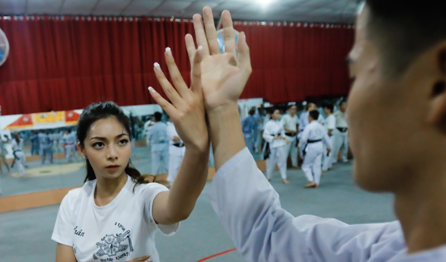 Con gai dai su Nam Anh tap vo Vinh Xuan o Sai Gon hinh anh