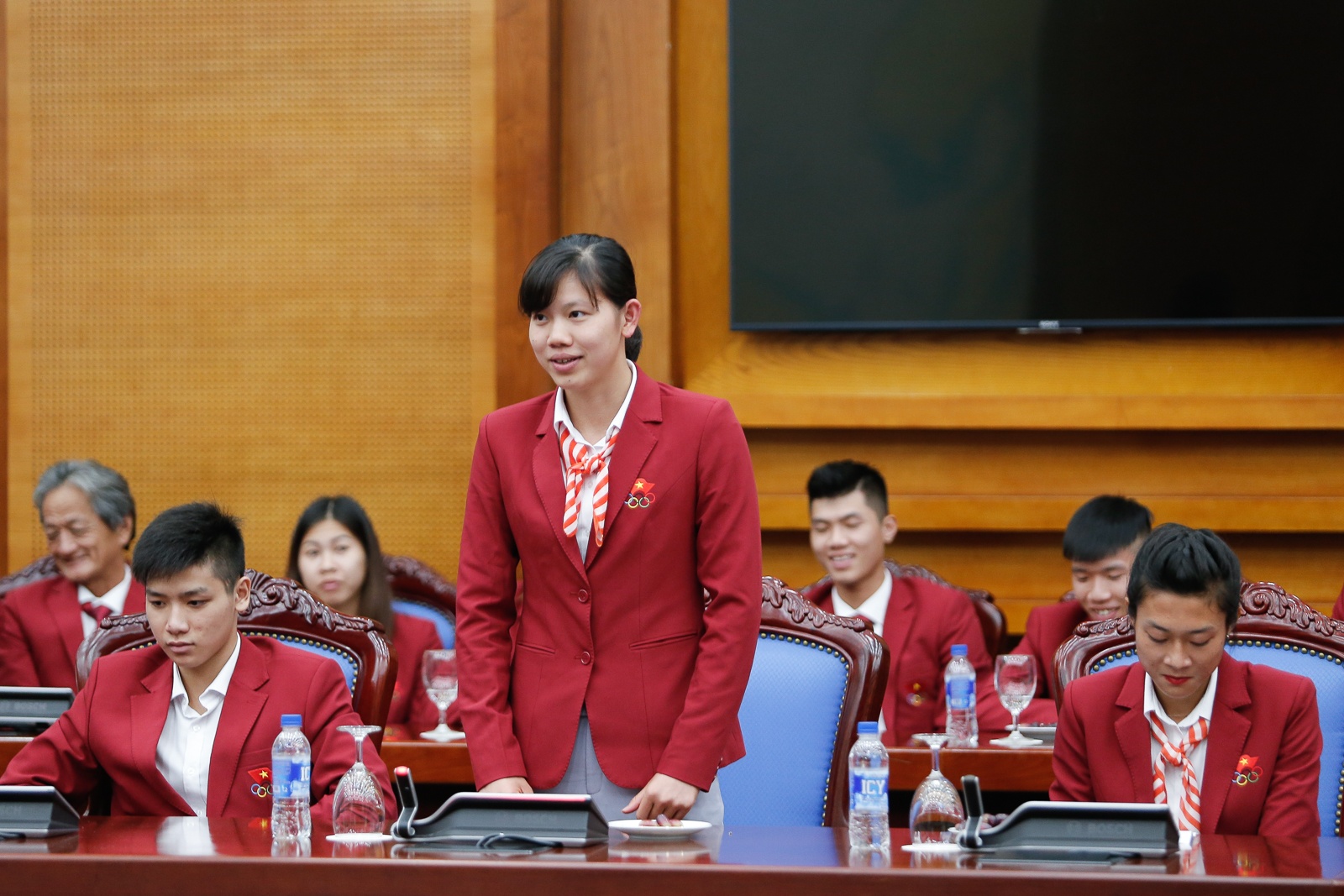 Thủ tướng gặp mặt đoàn TTVN dự SEA Games ảnh 2 Thu tuong gap mat doan TTVN du SEA Games anh 2