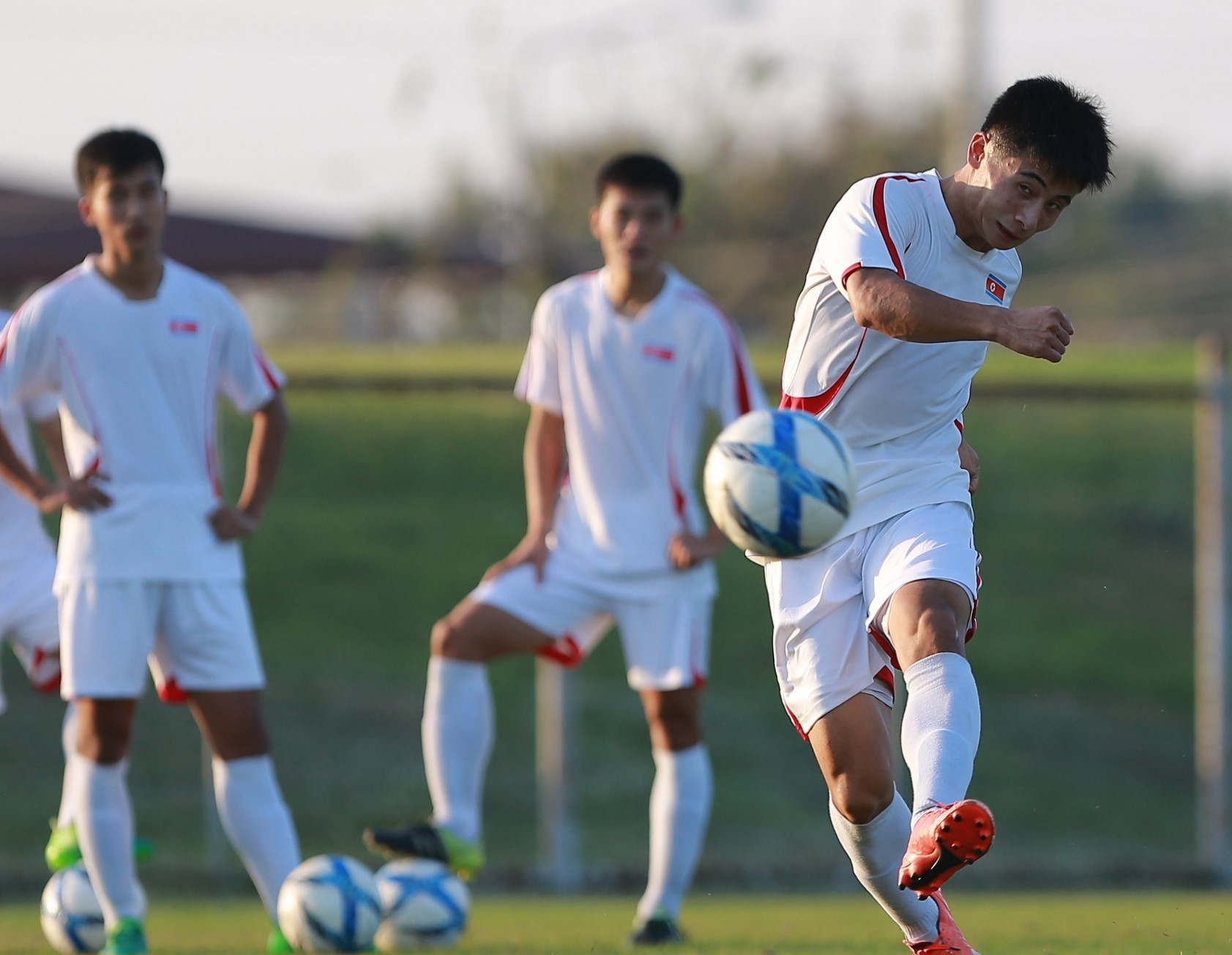 U23 Trieu Tien tap dut diem cho lach qua khe cua hep truoc Thai Lan hinh anh