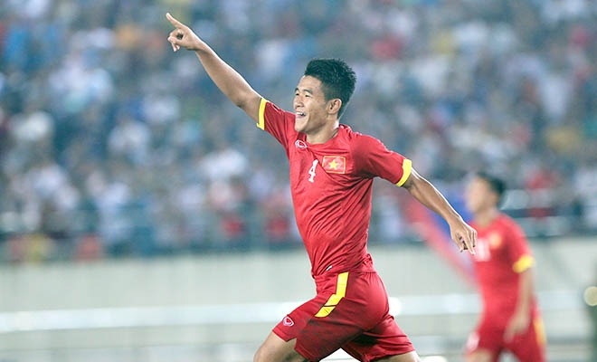 Ha Duc Chinh ghi ban, U23 Viet Nam hoa Palestine o tran giao huu hinh anh
