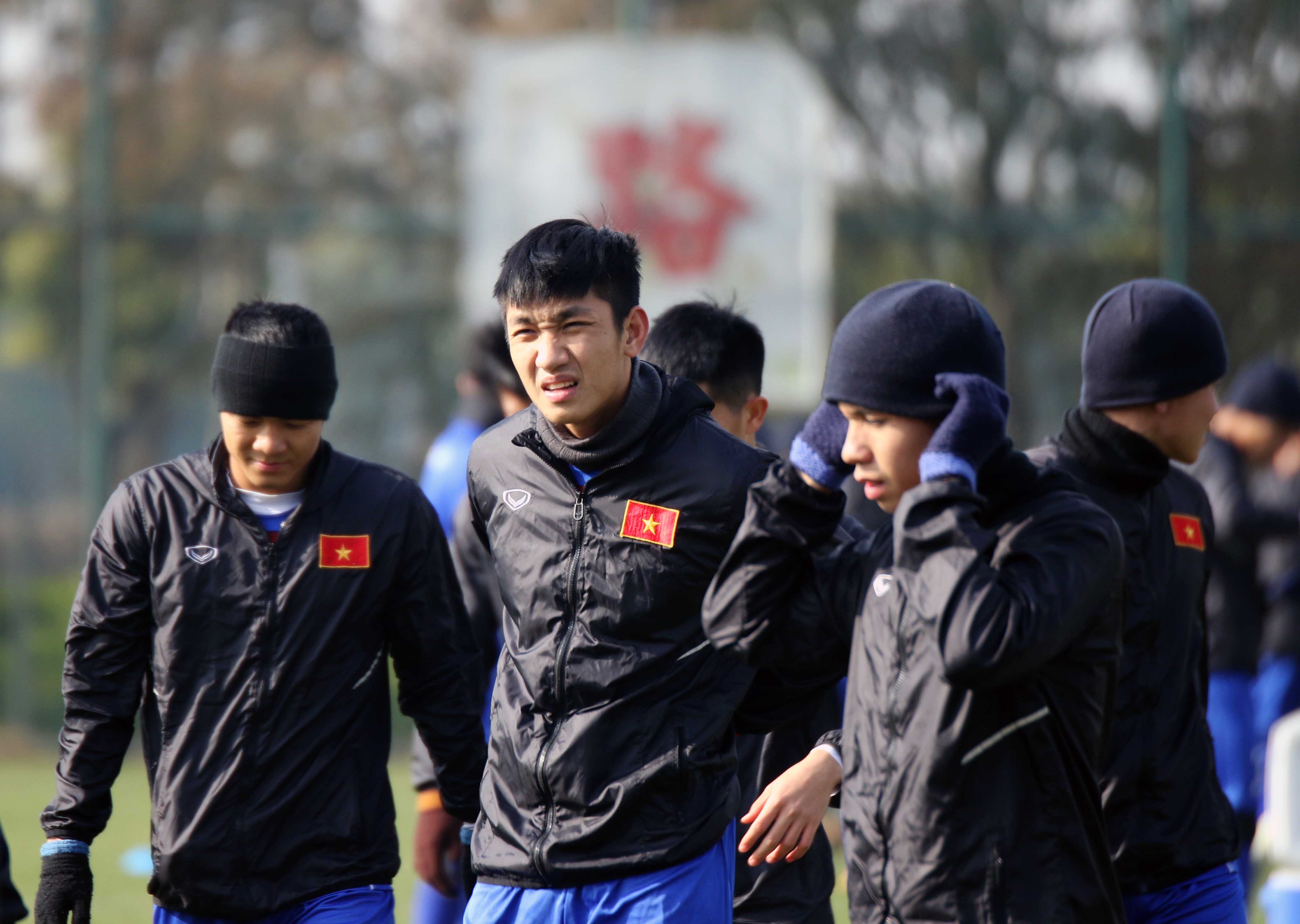 U23 Viet Nam tap hang say, anh 1