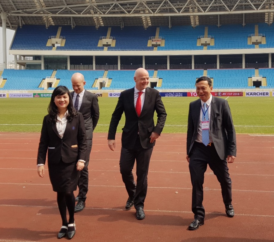 Chu tich FIFA Gianni Infantino tham Viet Nam, anh 3