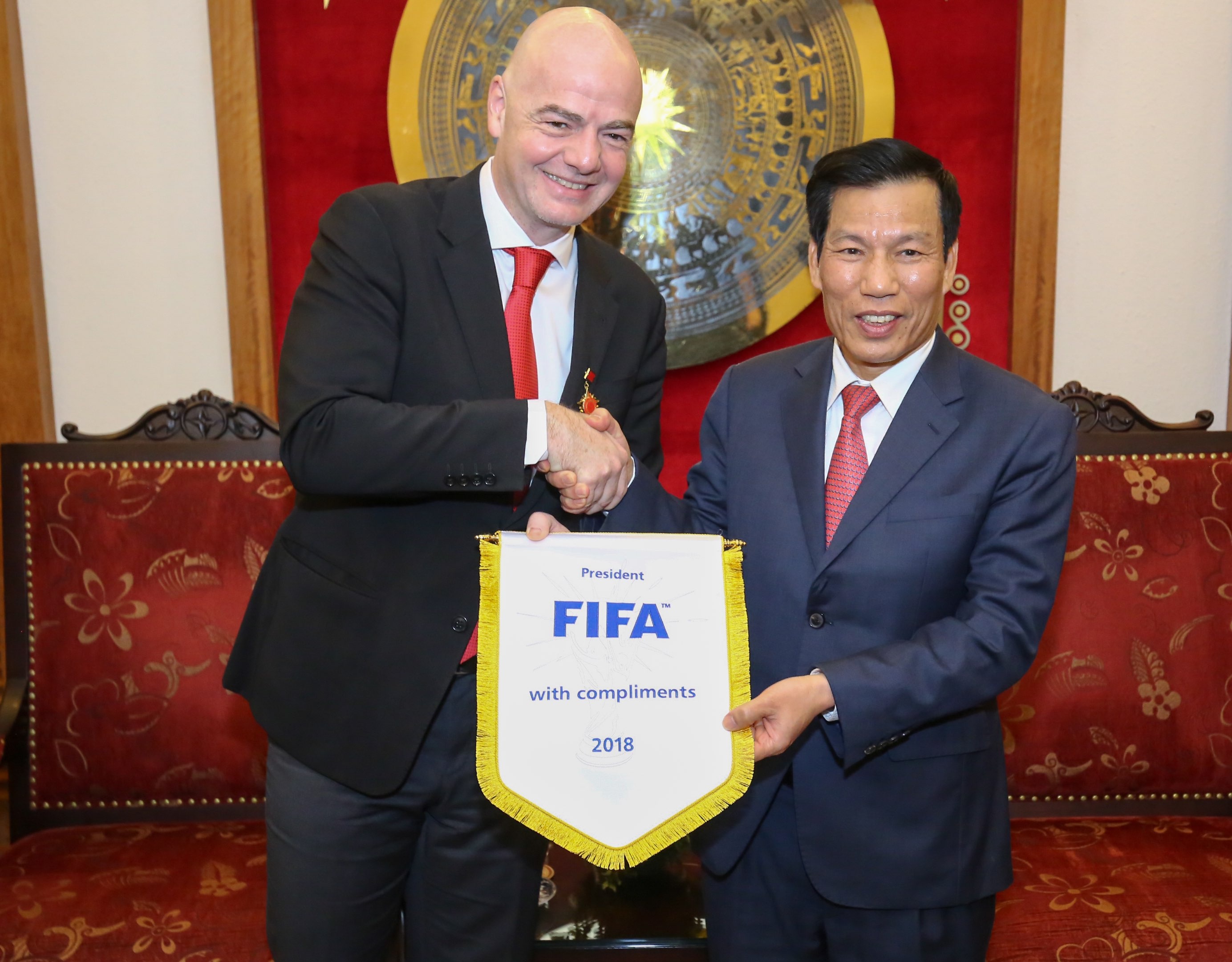 Chủ tịch FIFA tự hào về VIệt NAm, ảnh 2 Chu tich FIFA tu hao ve VIet NAm, anh 2