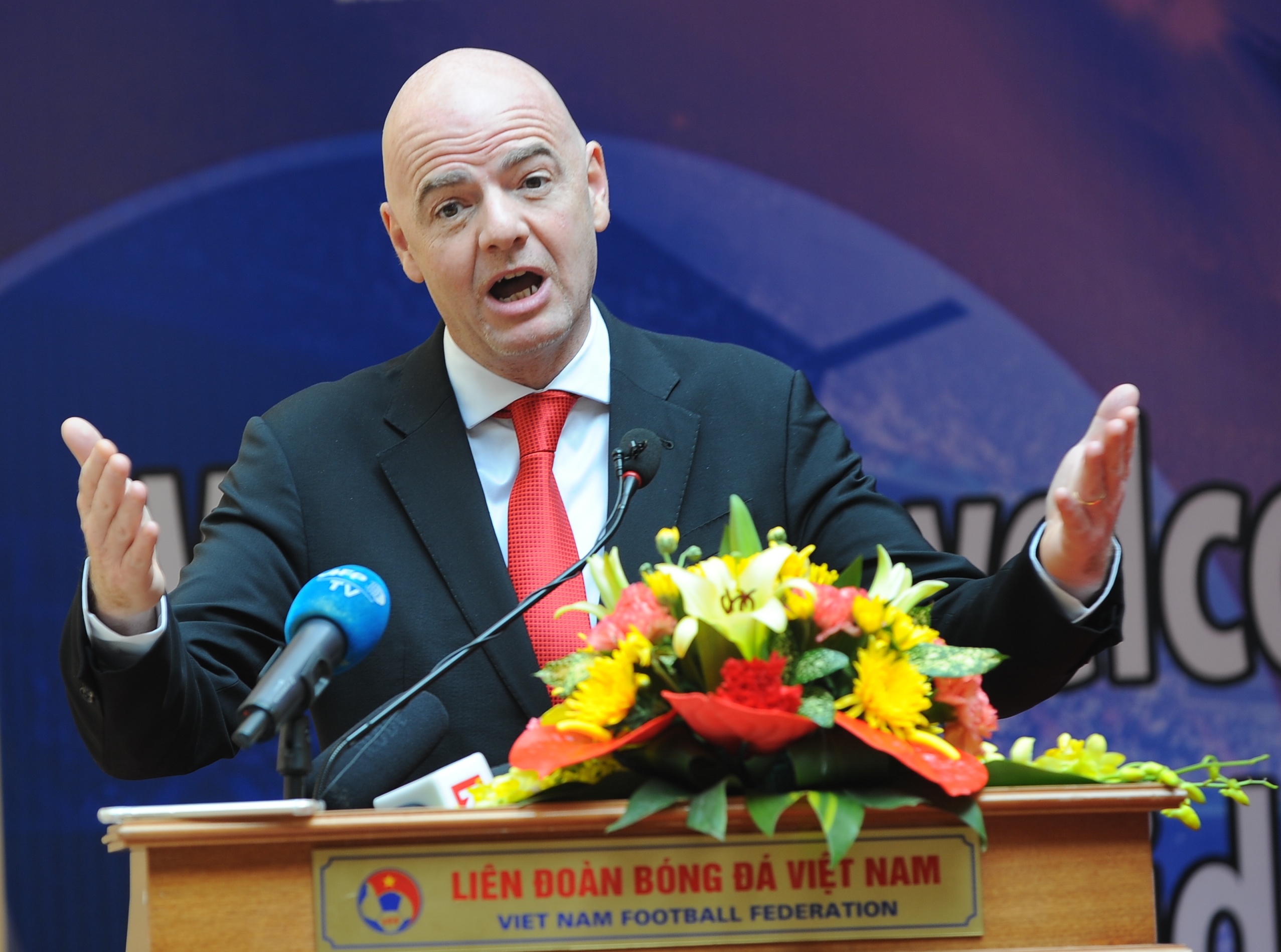 Chủ tịch FIFA tự hào về VIệt NAm, ảnh 1 Chu tich FIFA tu hao ve VIet NAm, anh 1