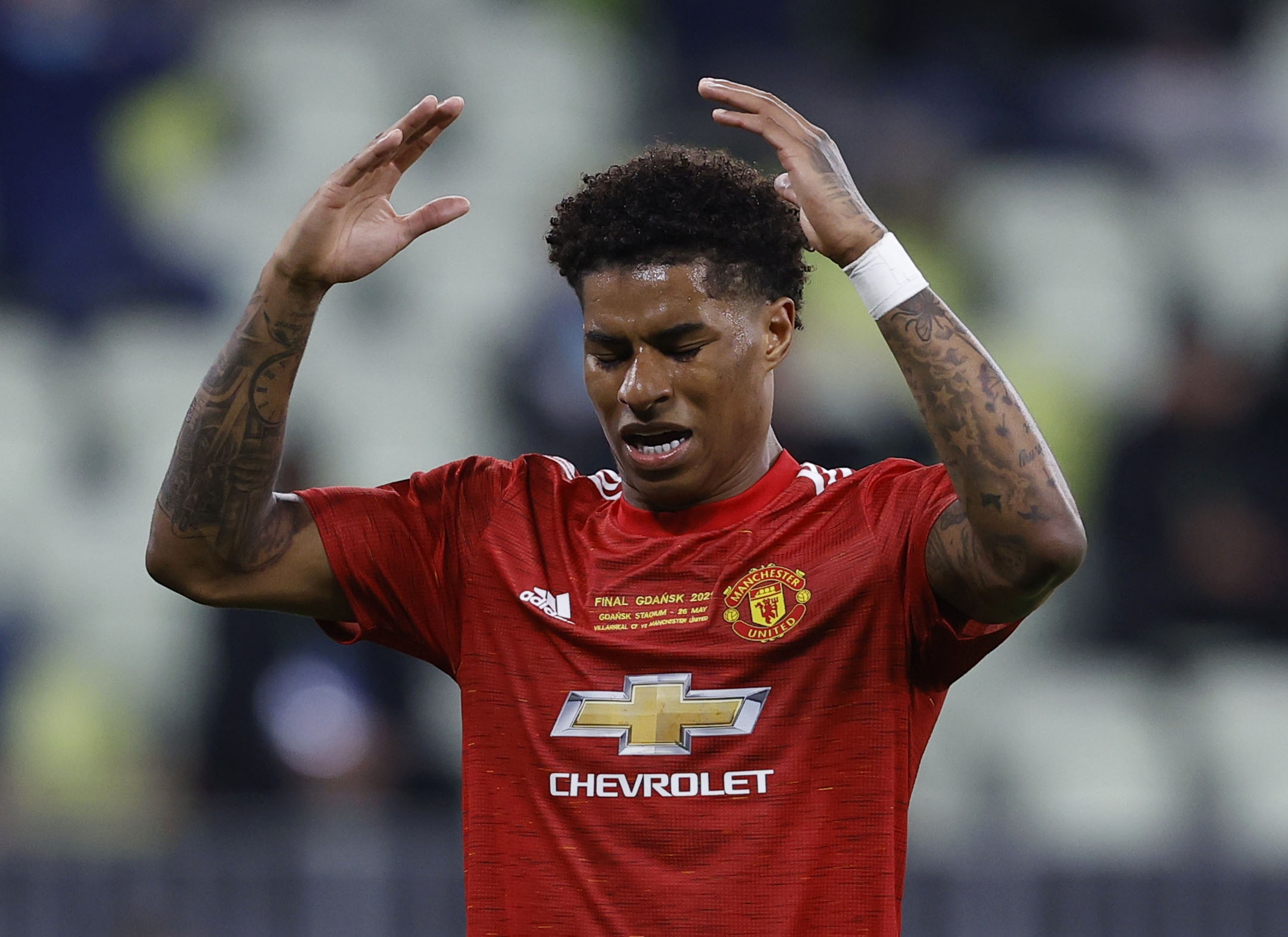 Rashford tat tivi khi Man City vo dich Champions League hinh anh