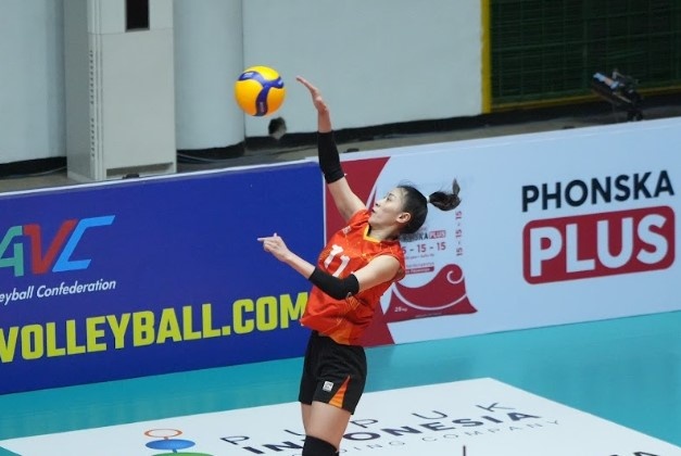 Bong chuyen nu Viet Nam thang ap dao Dai Bac Trung Hoa hinh anh