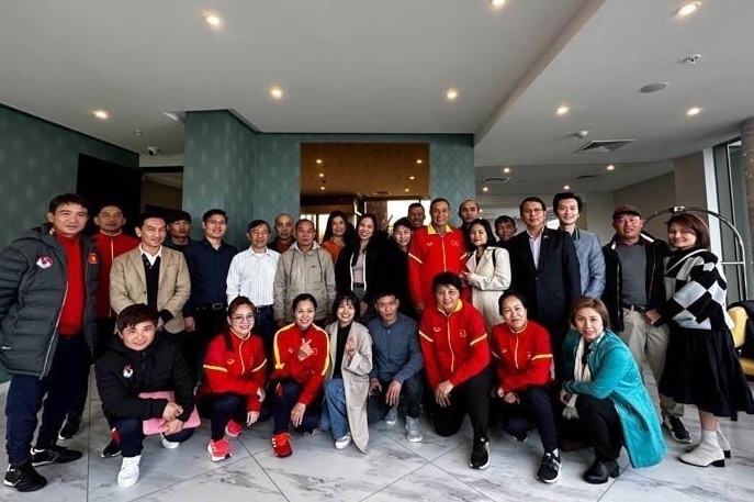 Tuyen nu Viet Nam duoc khich le truoc World Cup hinh anh