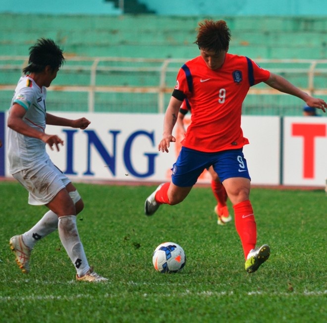 10 tran thang dam nhat lich su giai bong da nu chau A hinh anh