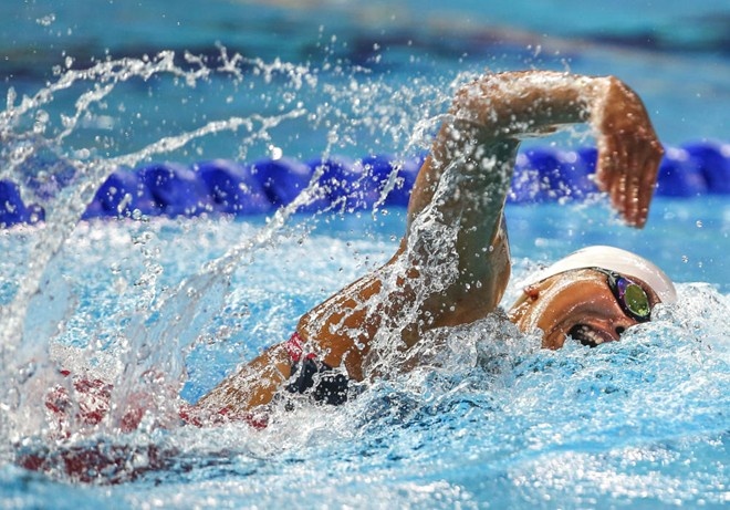 Anh Vien dung thu tu noi dung 800 m tu do tai Olympics tre hinh anh