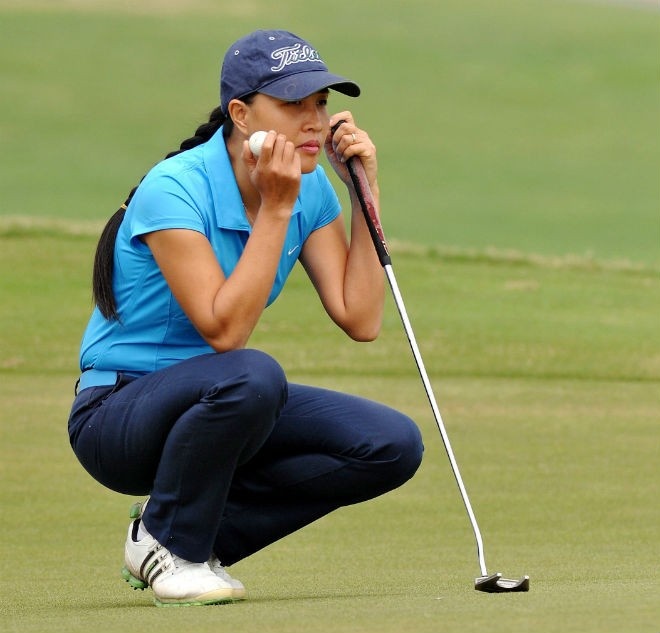 Golf thủ Vân Anh đang được dự khán giải golf nổi tiếng Ryder Cup tại Scotland.