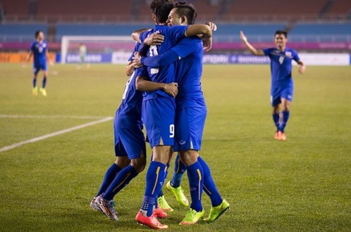 HLV Kiatisuk dua Olympic Thai Lan vao ban ket ASIAD 17 hinh anh