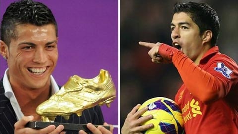 Ronaldo không muốn nhận giày vàng cùng Suarez.