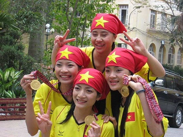 Lưu Thị Thanh (trái) từng đoạt 2 HCV ASIAD 2006.
