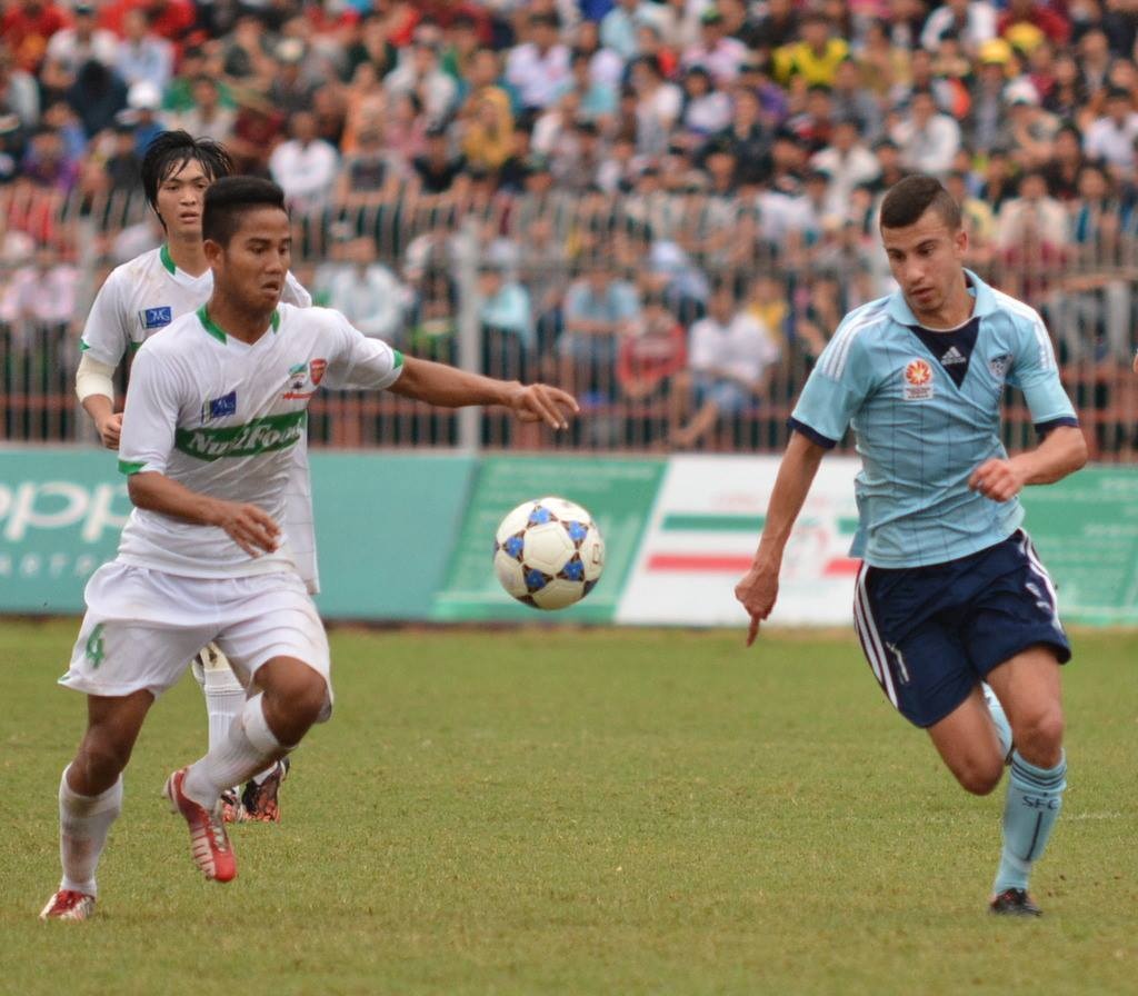 HAGL sẽ lập kỷ lục về độ tuổi trung bình trẻ nhất trong lịch sử V.League. Ảnh: Tùng Lê.