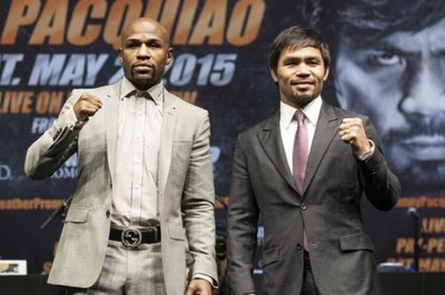 Ve tran Mayweather - Pacquiao ban sach trong mot phut hinh anh