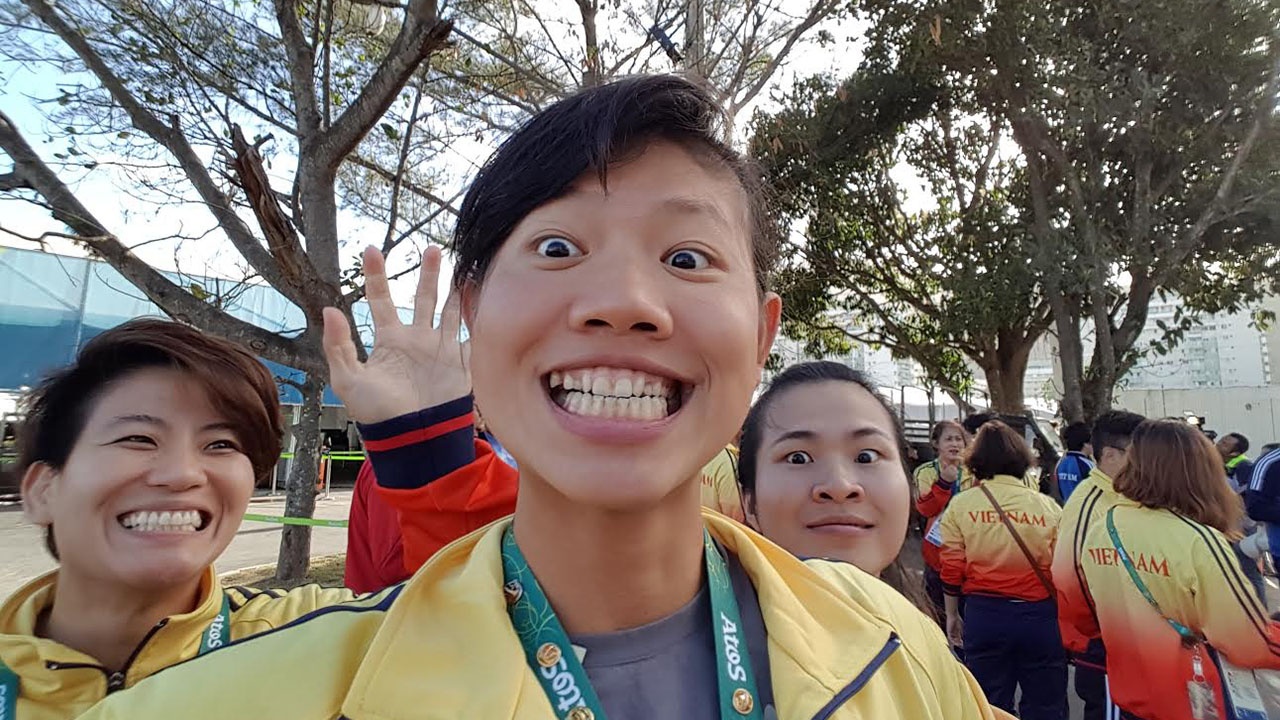 Co mot Anh Vien sieu quay o Olympic Rio hinh anh