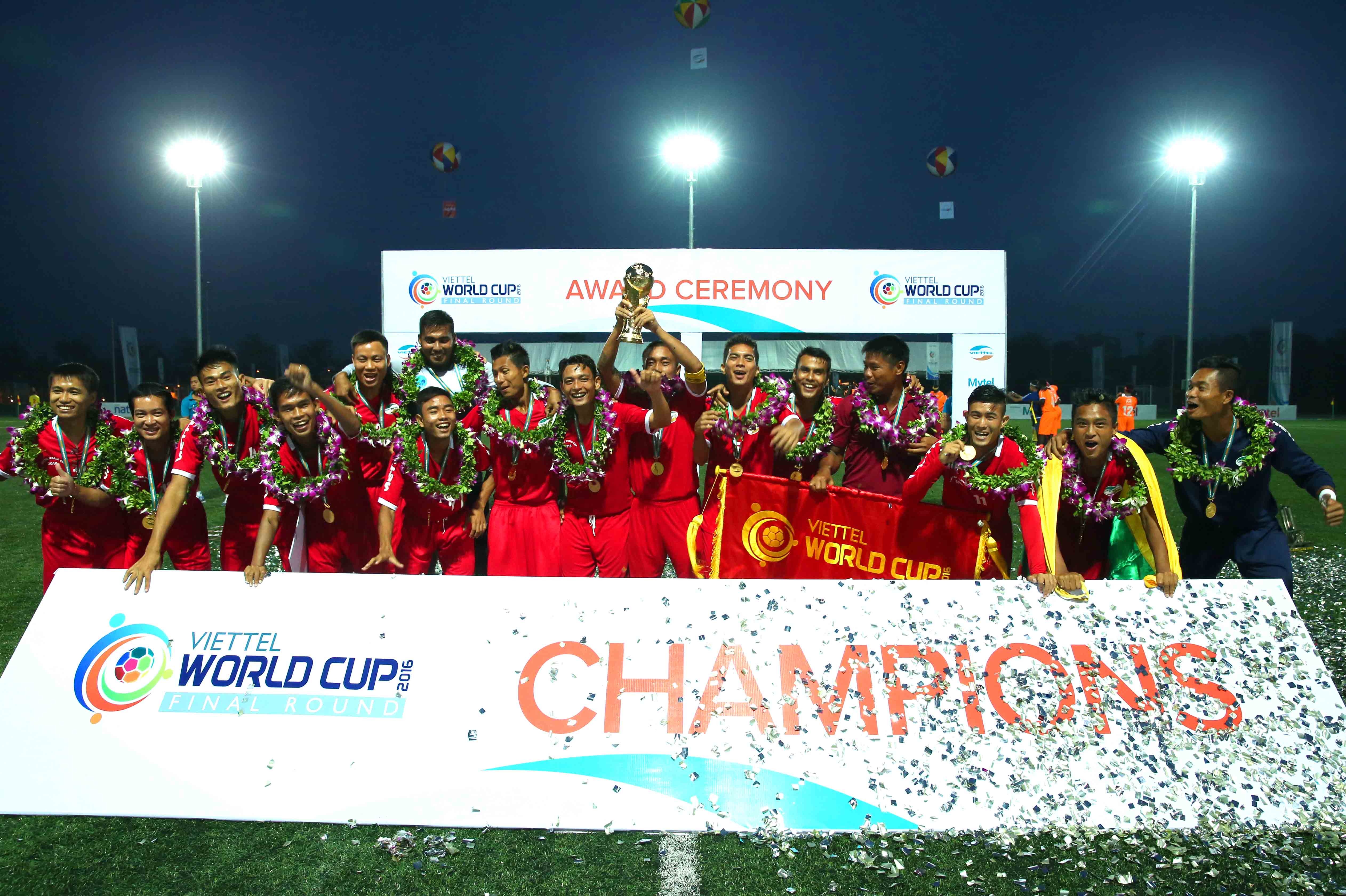 Myanmar vo dich giai bong da Viettel World Cup anh 6