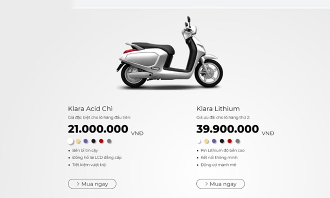 VinFast Klara bất ngờ thông báo tăng giá phiên bản lithium-ion ảnh 1 VinFast Klara bat ngo thong bao tang gia phien ban lithium-ion anh 1