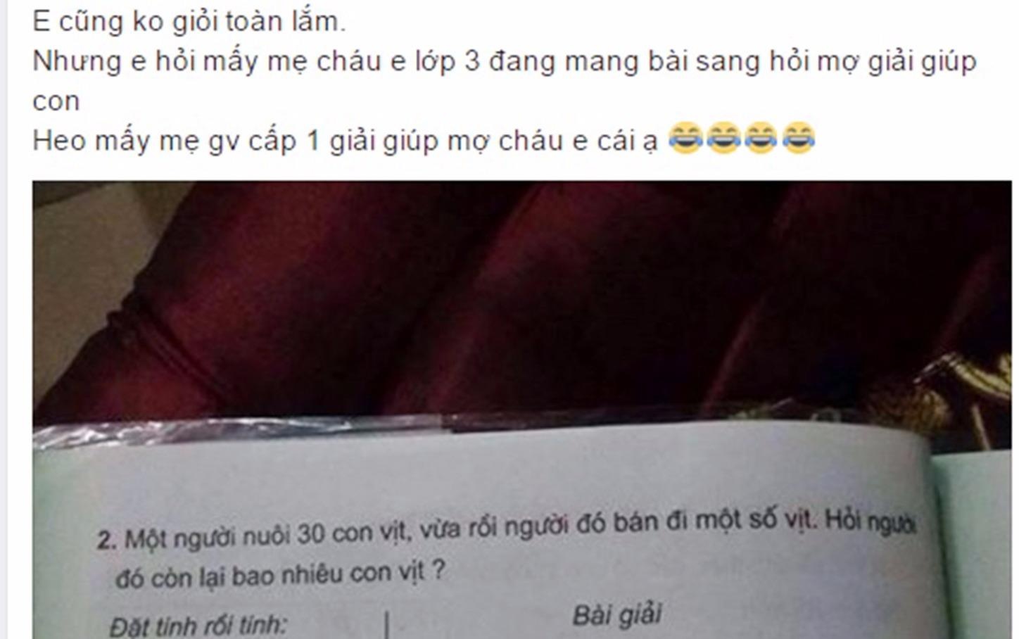 Bai Toan lop 3 tinh so vit khien giao vien boi roi hinh anh