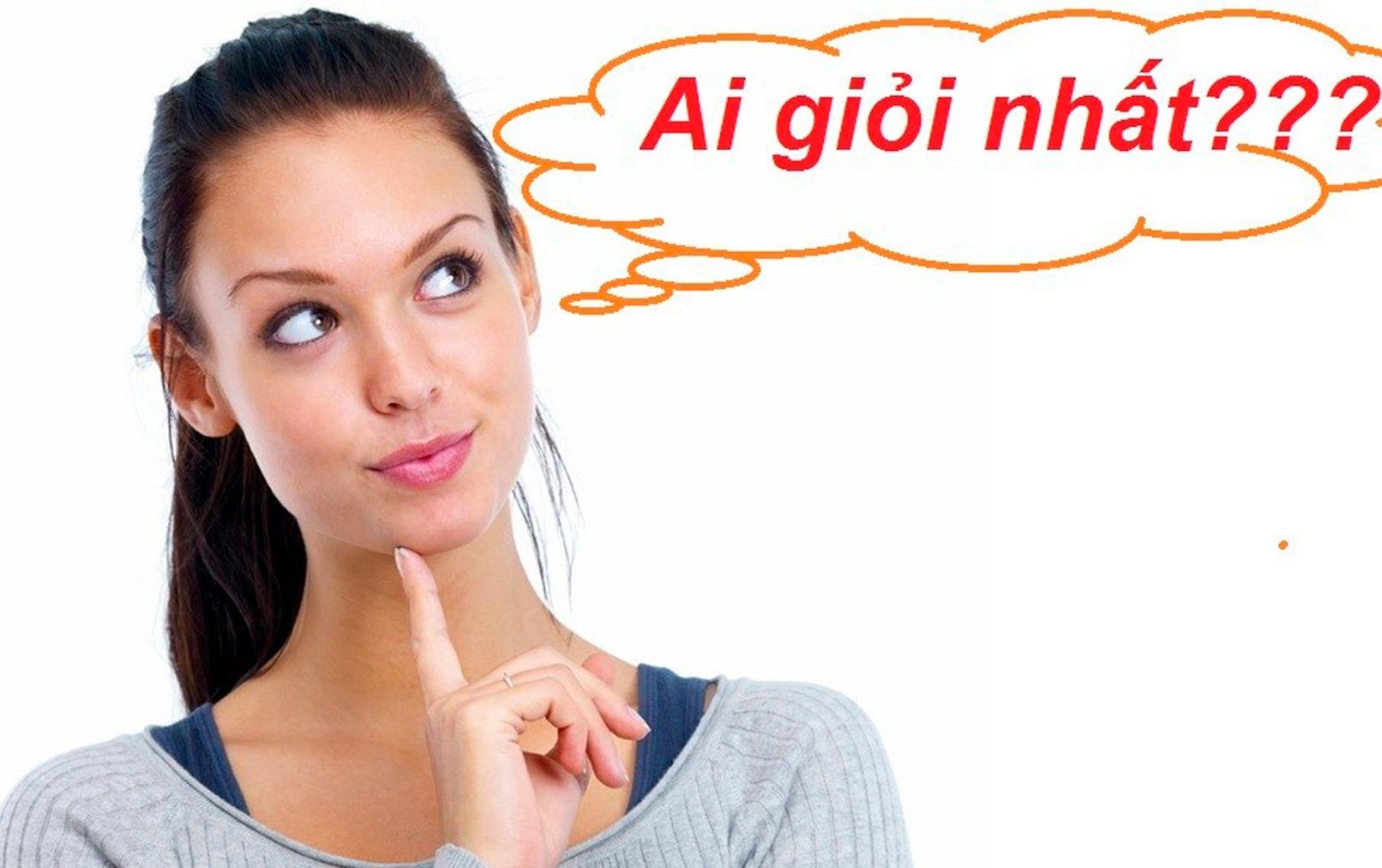 Cau do ai gioi Toan nhat, ai kem nhat hinh anh