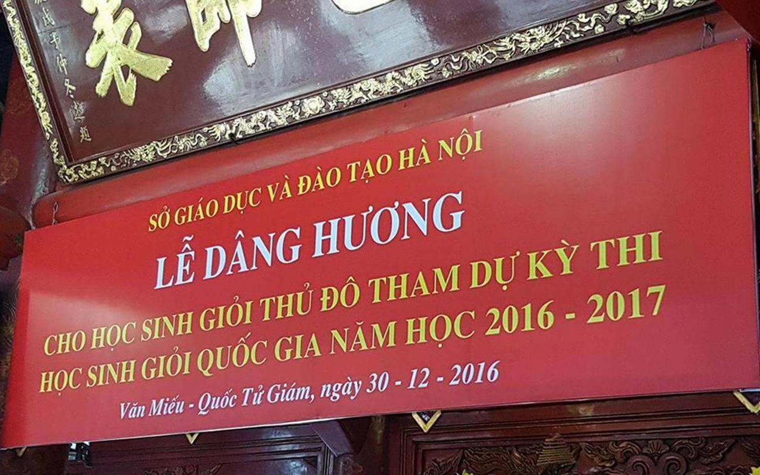 So GD&DT Ha Noi noi ve 'le dang huong cho hoc sinh gioi' hinh anh