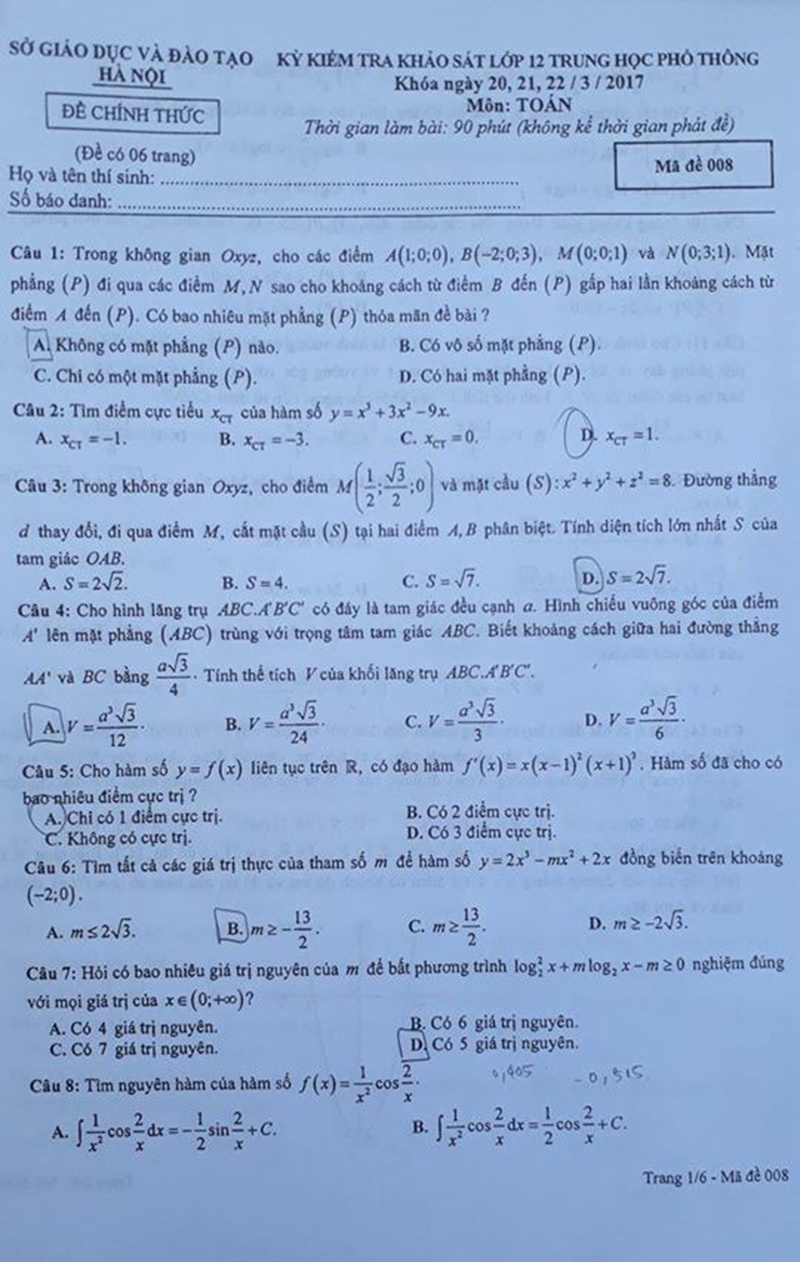 thi thử Thpt quốc gia ảnh 1 thi thu Thpt quoc gia anh 1