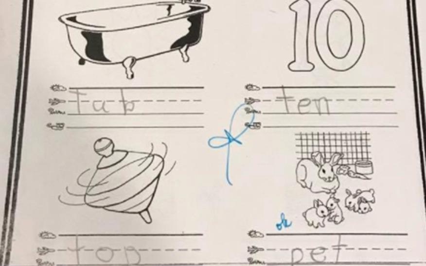 Bai tap cua hoc sinh mau giao khien phu huynh hoang mang hinh anh