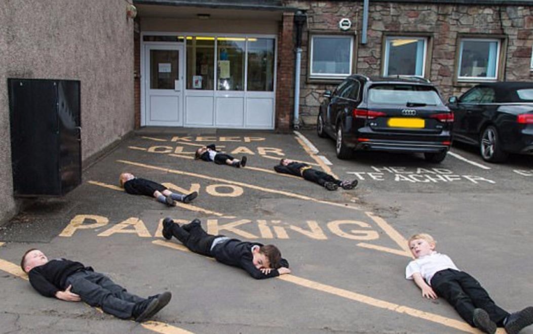 Truong cho hoc sinh nam gia chet tren duong gay tranh cai hinh anh