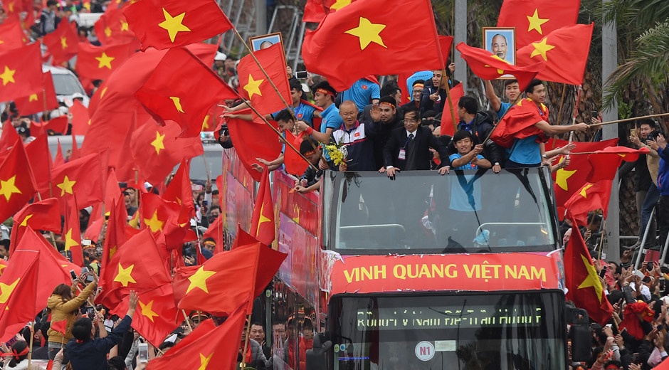 đón U23 Việt nam trở về ảnh 2 don U23 Viet nam tro ve anh 2