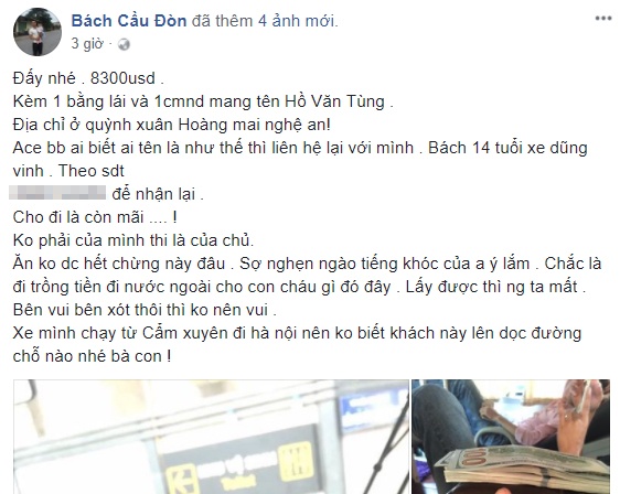 nhân viên xe khách trả lại tiền ảnh 1 nhan vien xe khach tra lai tien anh 1