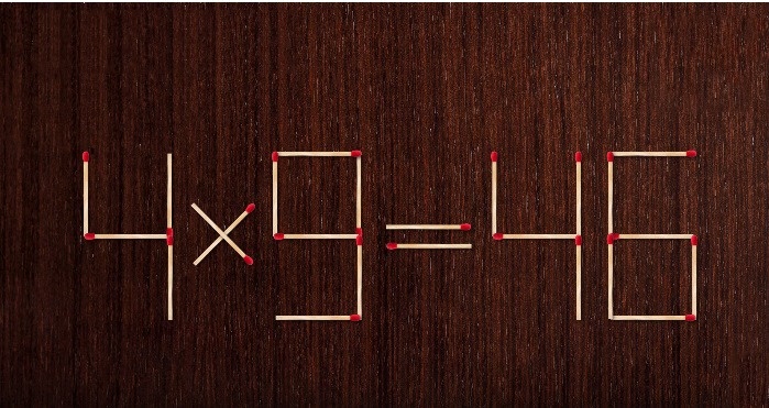 Di chuyen 2 que diem sua phep tinh 4 x 9 = 46 thanh dung hinh anh