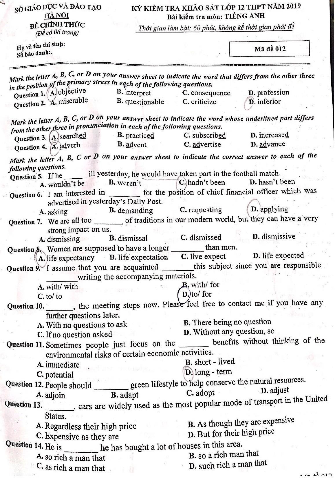 thi thu THPT quoc gia anh 1